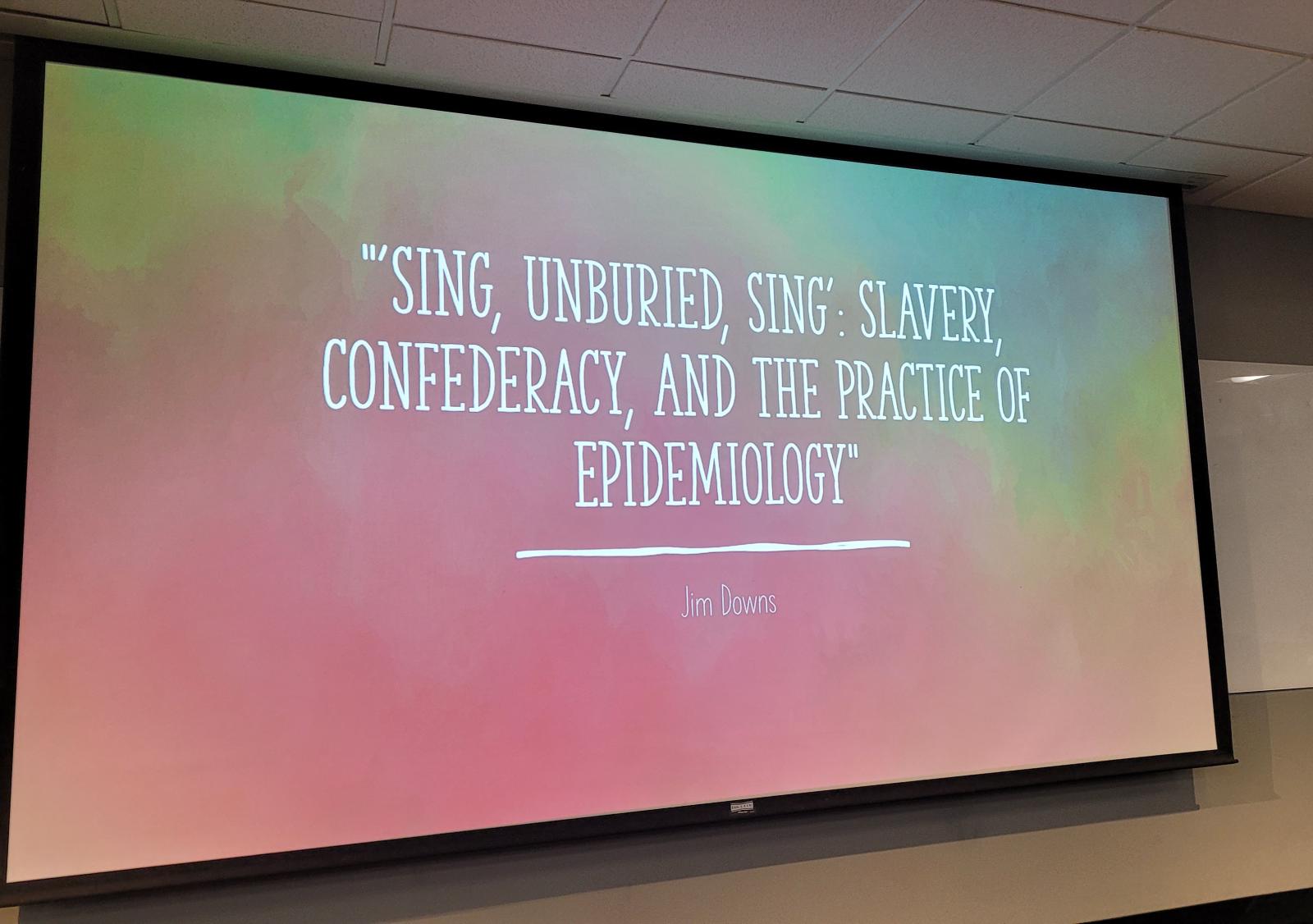 Professor Jim Down&#039;s Keynote Address